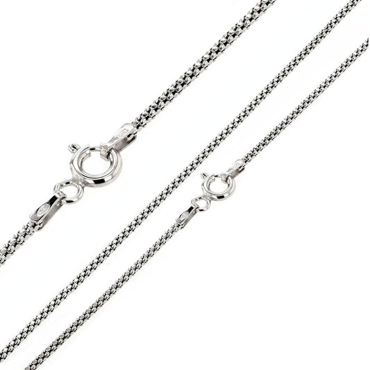 Italian Sterling Silver 1.4mm Popcorn Chain